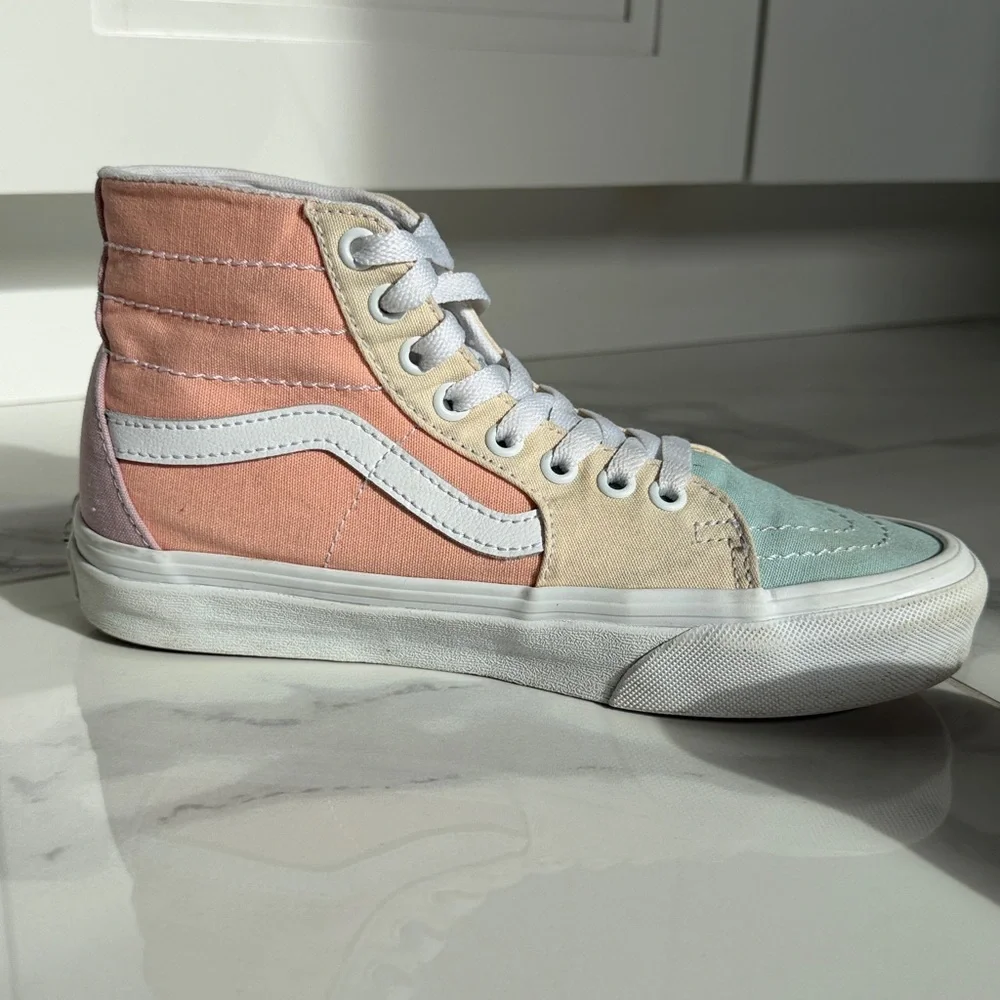 Vans Sk8-Hi Tapered Pastel Block Lace Up Shoes High Top Sneakers Women’s Size 7